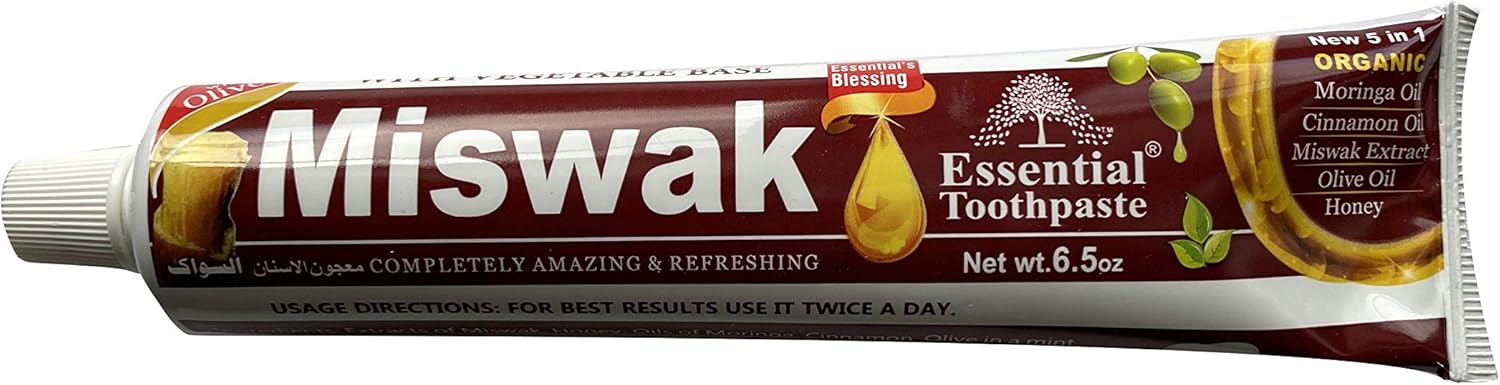 Essential Palace Organic Miswak Herbal Whitening Toothpaste 6.5 Oz - Image 3