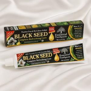 Organic Black Seed Essential Toothpaste 5 in 1100% Fluoride Free & Vegetable Base for Seneitive Teeth